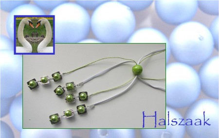 k 073 - € 5,00 - Lengte (dubbel gemeten) 55 cm - met schuifkraal